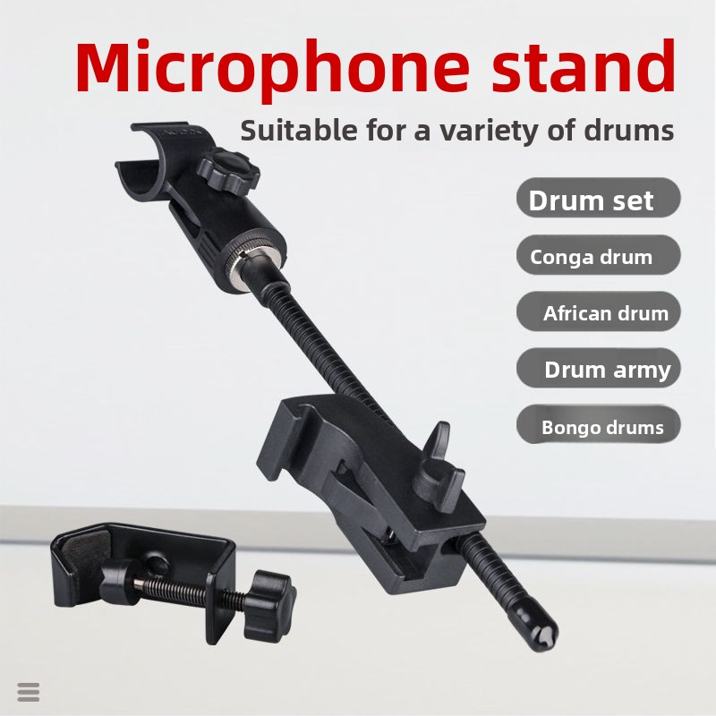 Musical Instrument Africa - Universal Retractable Microphone Stand Clip for