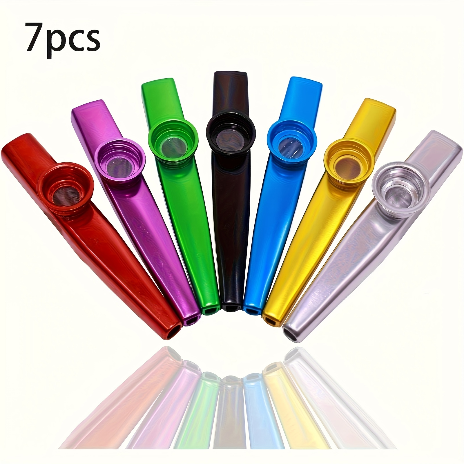 Musical Instrument Ukulele - 7pcs Metal Kazoos Simple Design Lightweight