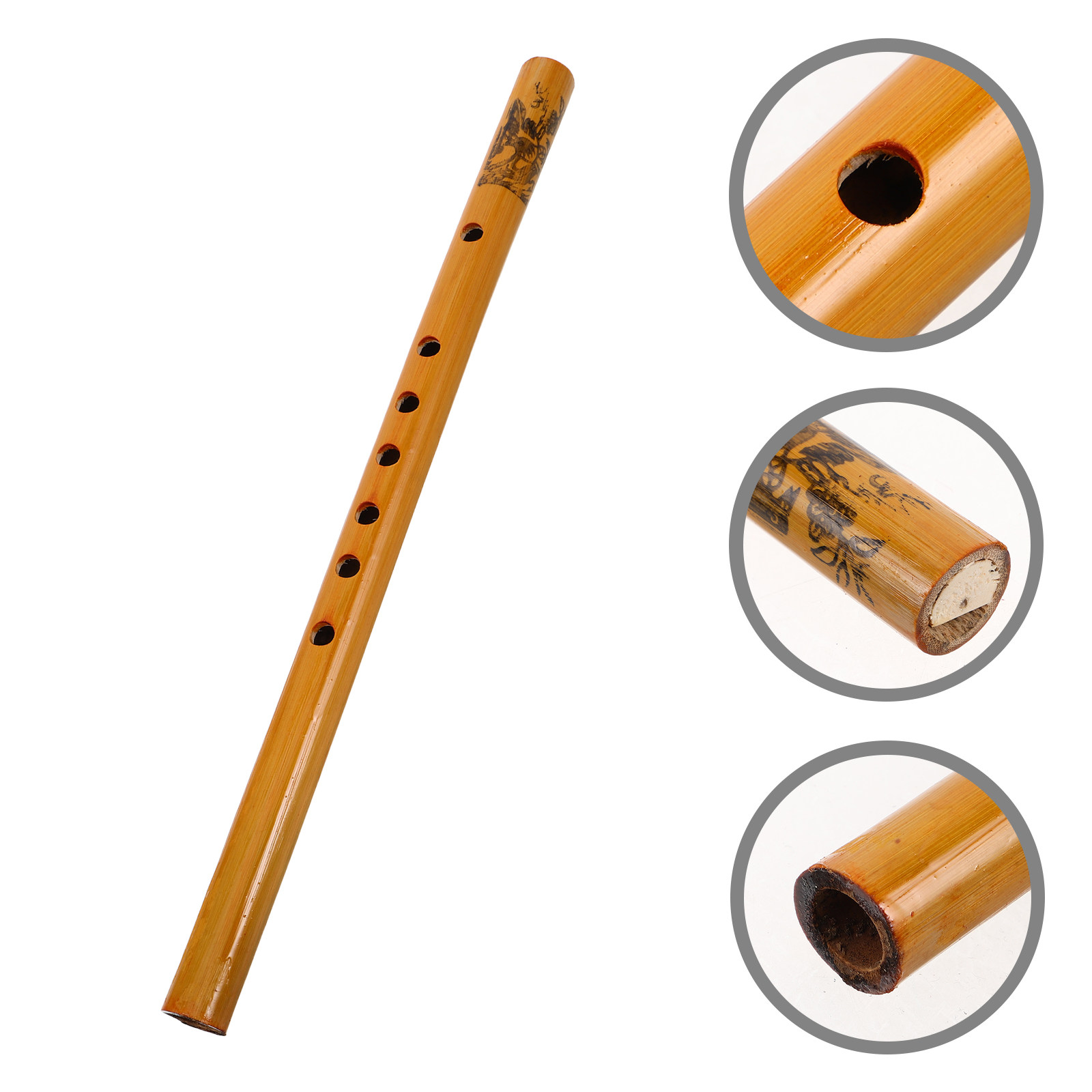 Musical Instrument Recorder - 33Cm Vertical Recorder Flute Bamboo 7