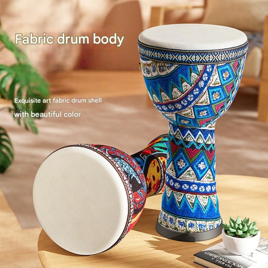 Musical Instrument Africa - 8-inch African Drum,Djembe Hand Drum,Goatskin Drum