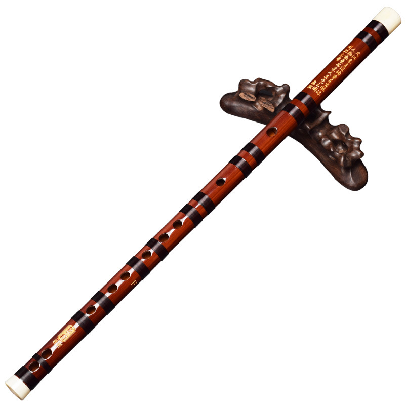 Musical Instrument Easy To Learn For Adults - Professional Bamboo Dizi Flute, 2 Sections,