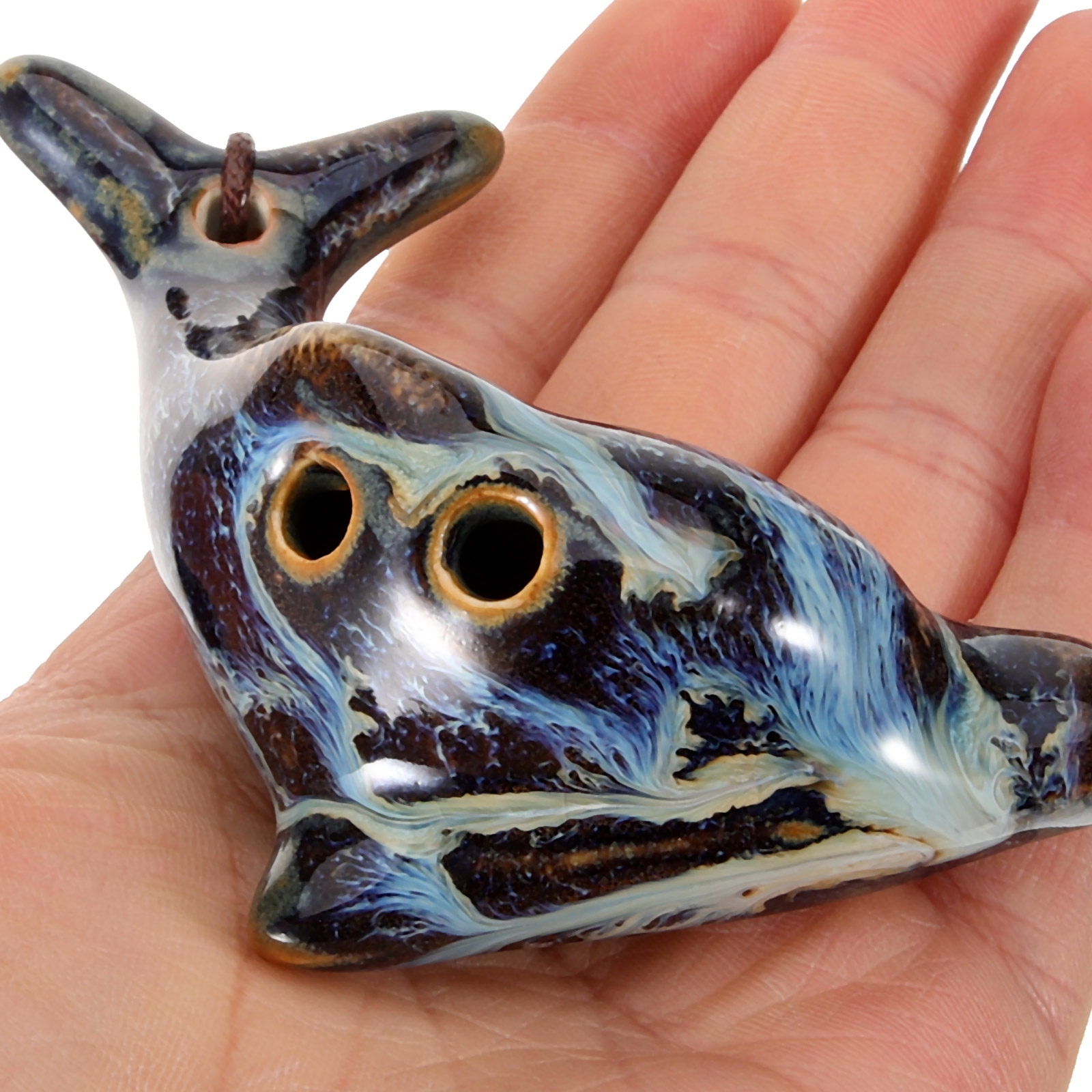 Musical Instrument Easy To Learn For Adults - 6 Holes Portable Ceramic Ocarina Music