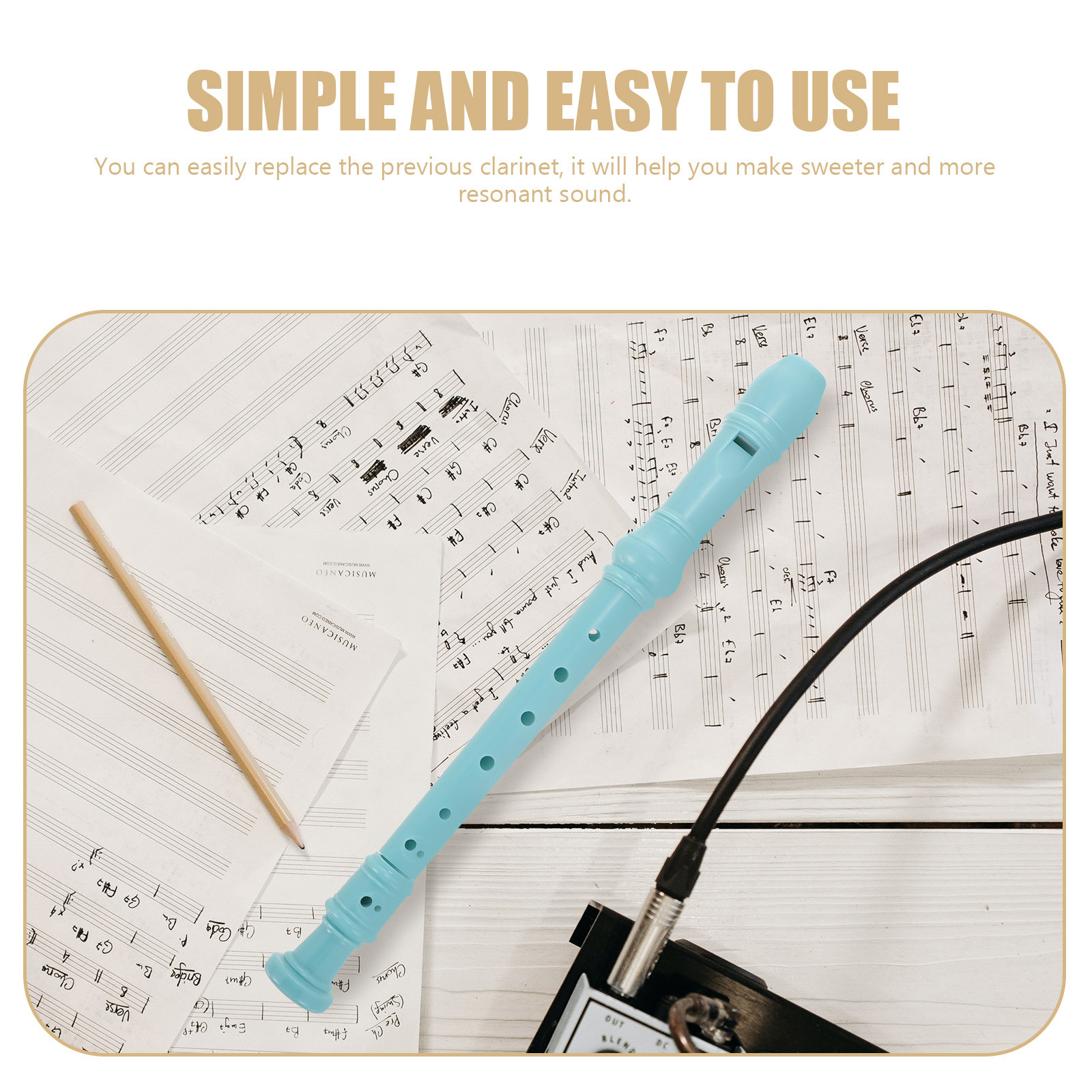 Musical Instrument Recorder - Plastic Clarinet Beginner Recorder Early Music