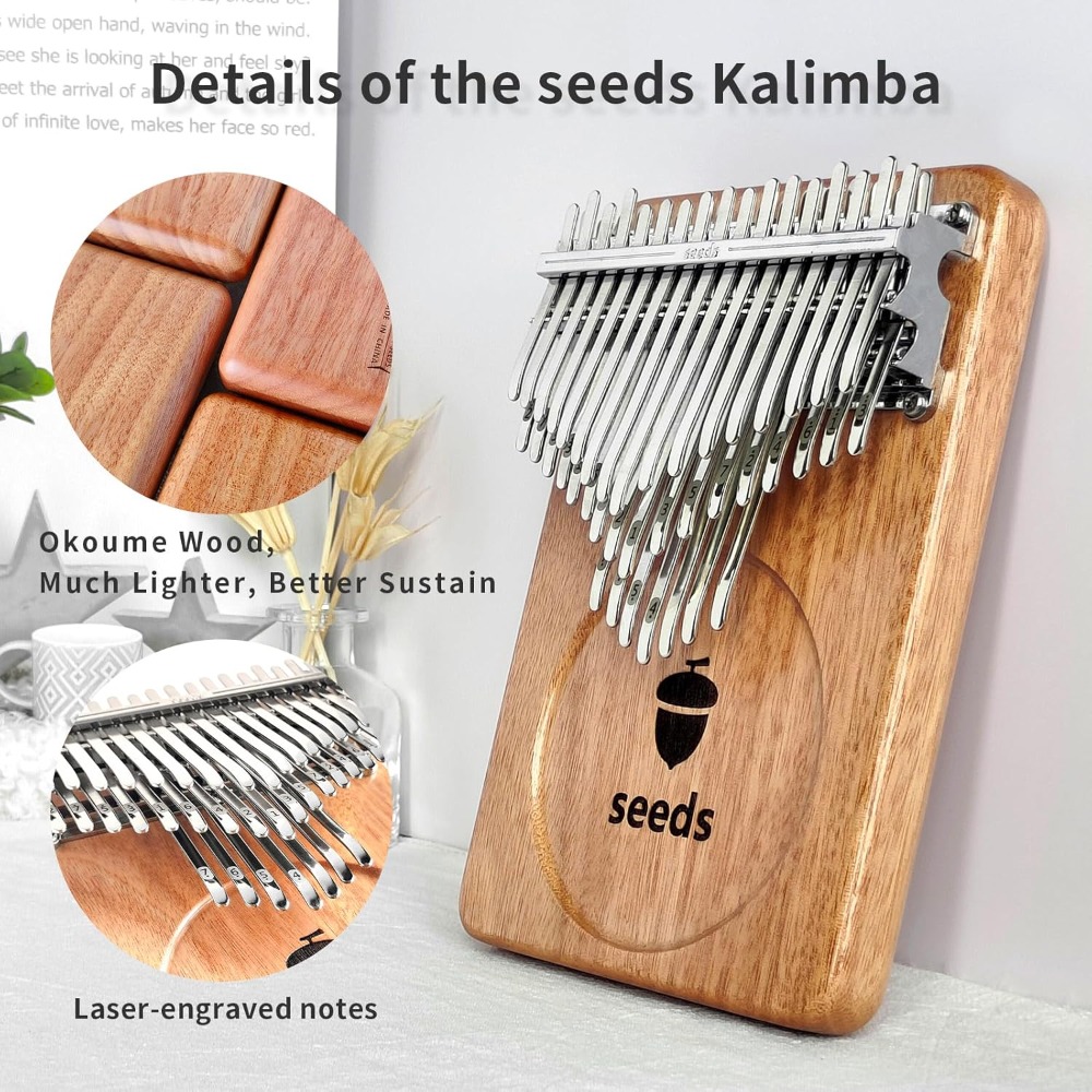 Seeds 41 Keys Chromatic Kalimb - đánh giá và giá Musical Instrument Tabla