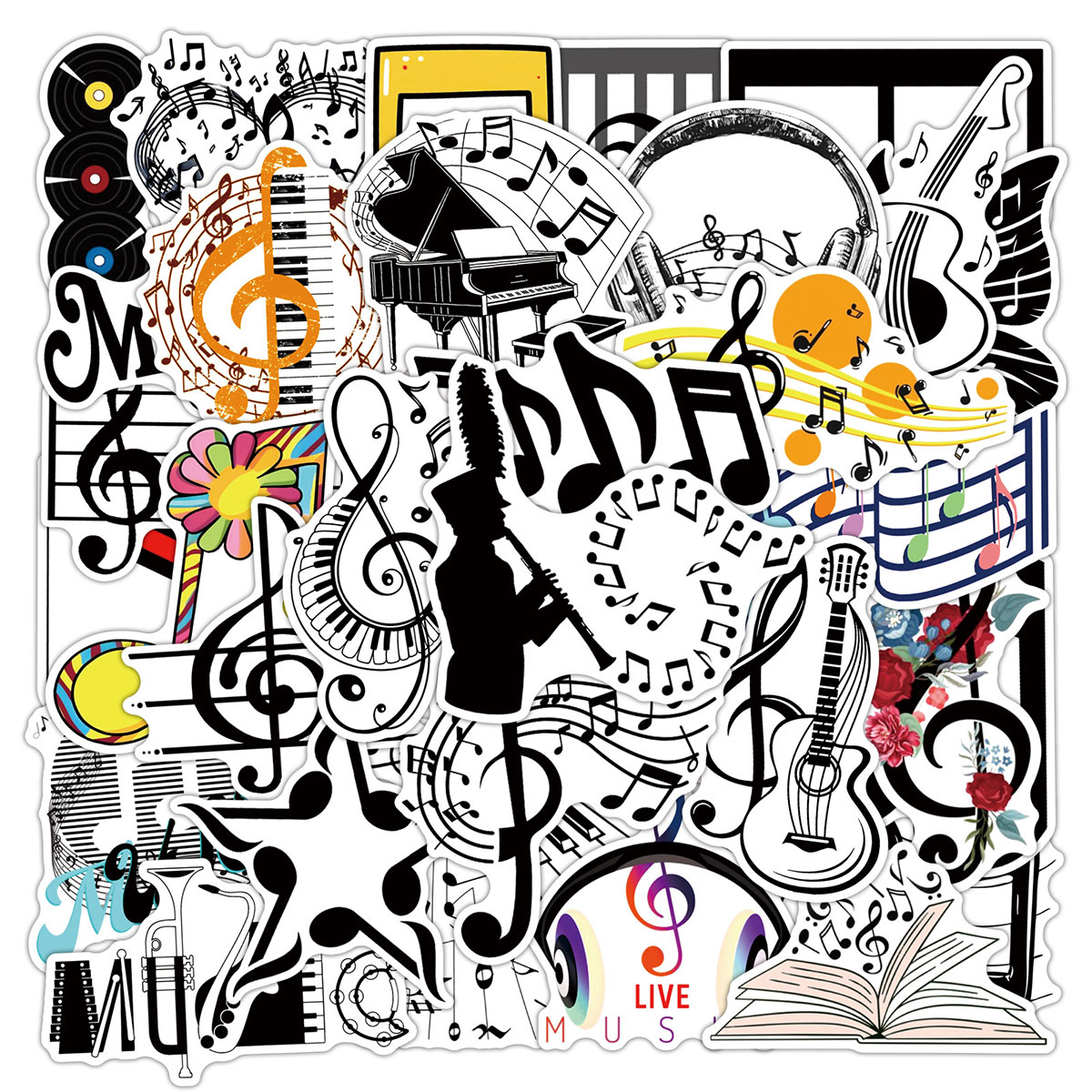50 Music-Themed Stickers with  - đánh giá và giá Musical Instrument Tabla