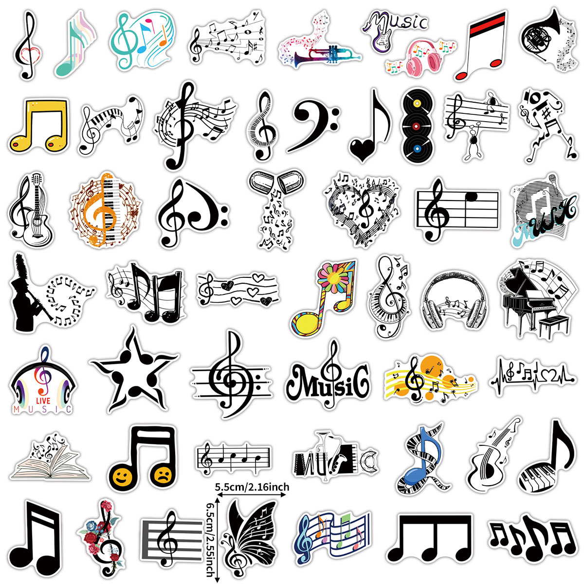 50 Music-Themed Stickers with  - đánh giá và giá Musical Instrument Tabla