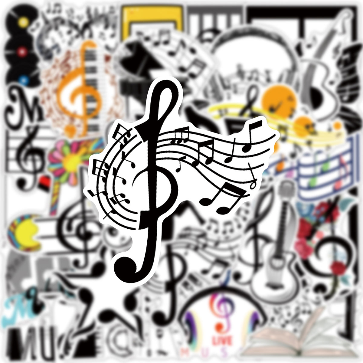 50 Music-Themed Stickers with  - đánh giá và giá Musical Instrument Tabla