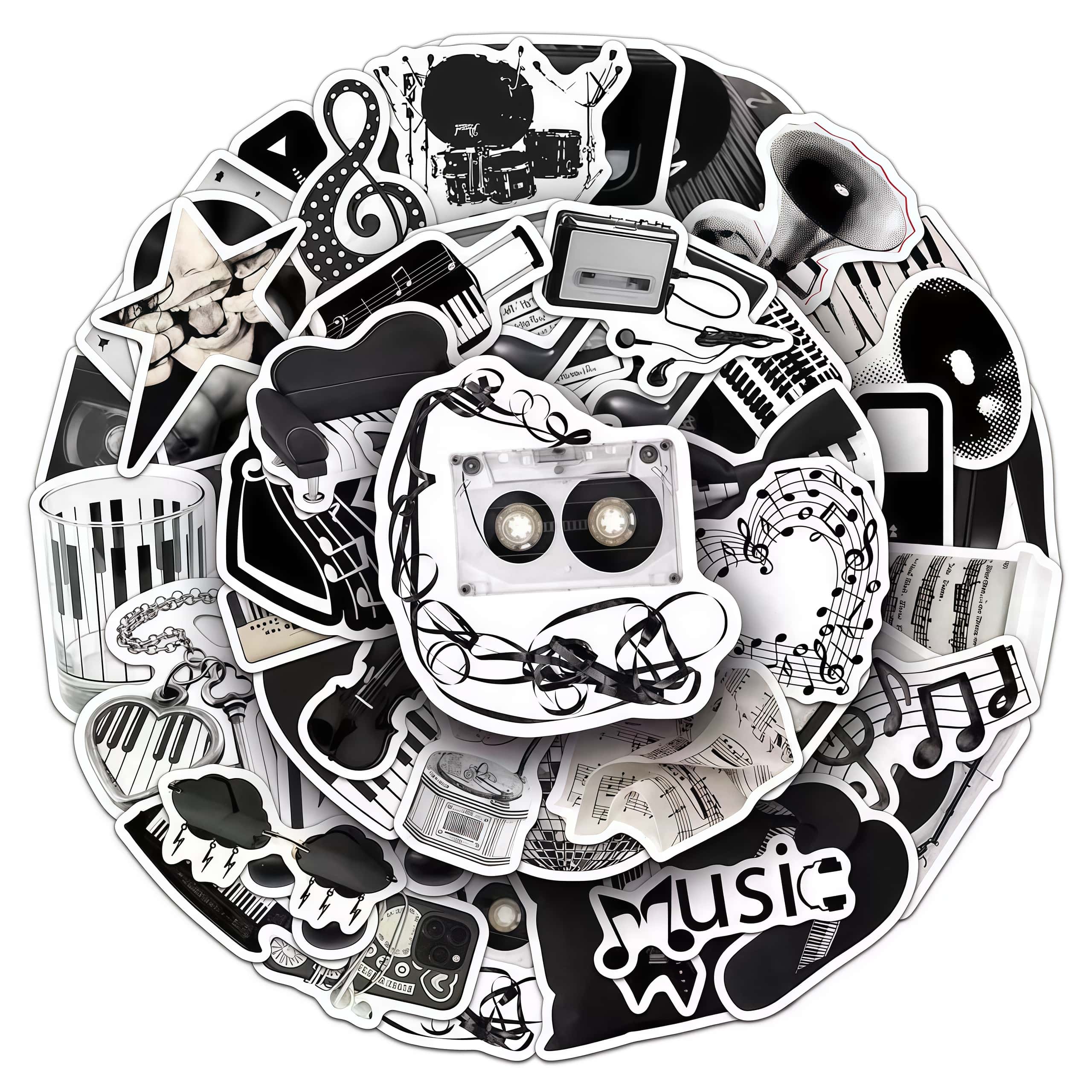 50Pcs Black White Musical Inst - đánh giá và giá Musical Instrument Tabla