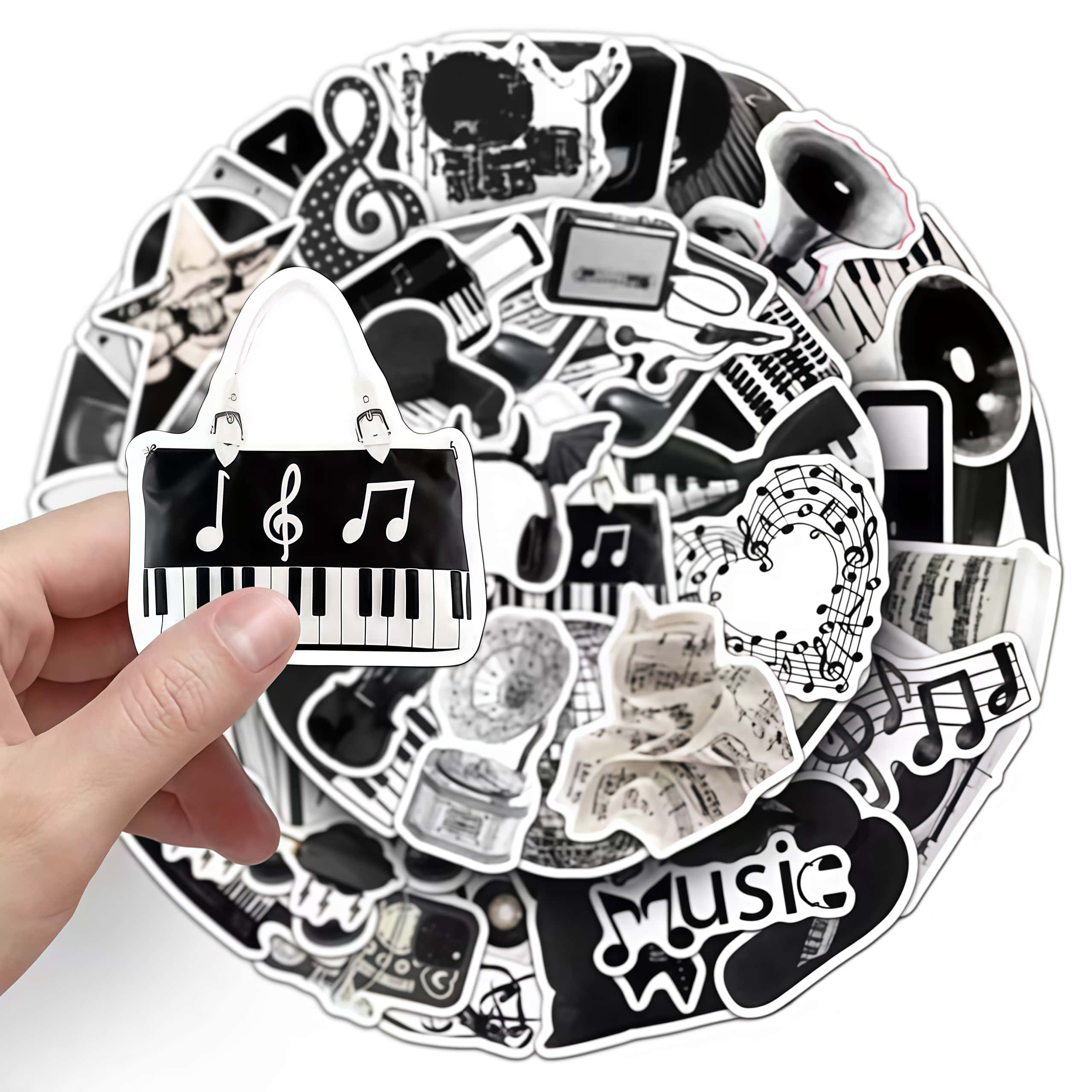 50Pcs Black White Musical Inst - đánh giá và giá Musical Instrument Tabla