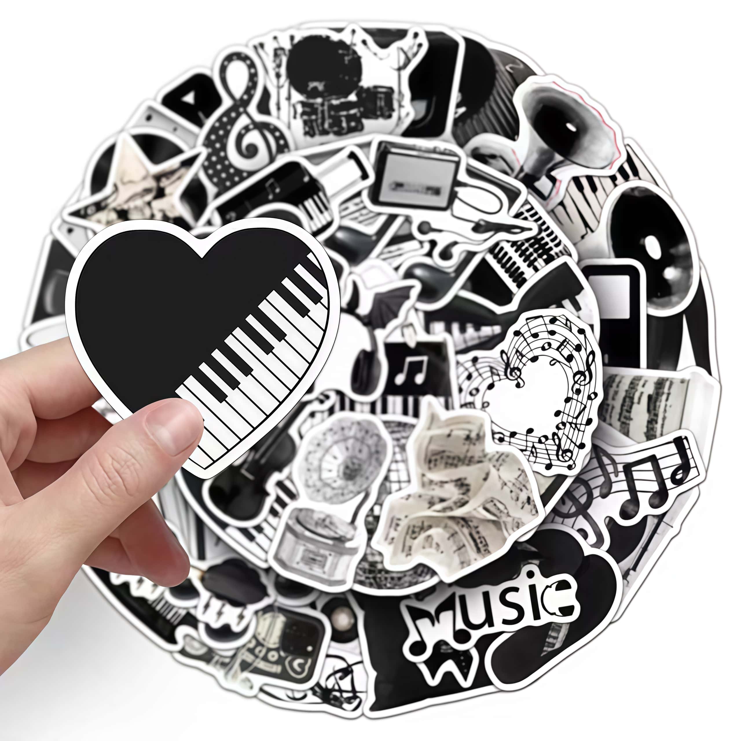 50Pcs Black White Musical Inst - đánh giá và giá Musical Instrument Tabla